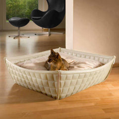 Luxury Leather Cat Bed