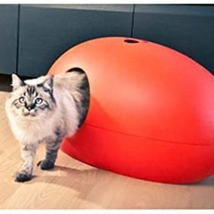 Luxury Red Poopoopeedo Cat Litter Box