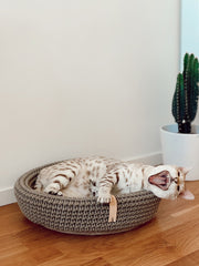 Coco Cat Bed Light Brown by Labbvenn