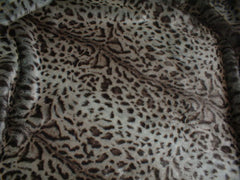 Luxury Ocelot Faux Fur Cat Blanket