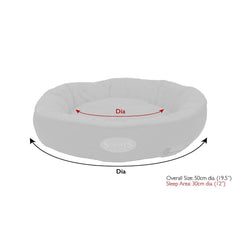 Thermal Ring Cat Bed - Grey