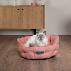 Seattle Cat Bed - Coral Pink