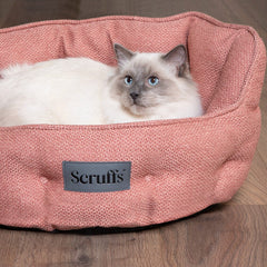 Seattle Cat Bed - Coral Pink