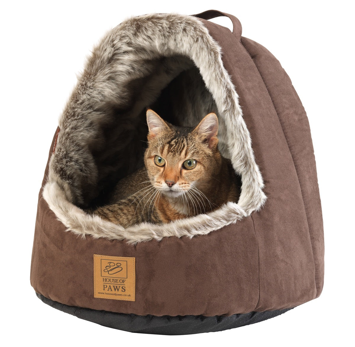 Arctic Fox Hooded Cat Bed by House of Paws