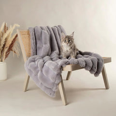 Aspen Cat Blanket - Grey
