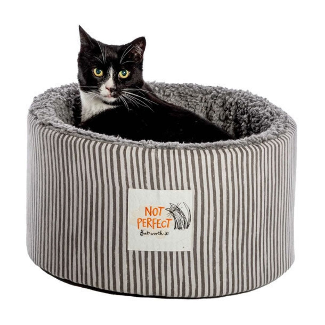 Battersea Range Snuggly Stripes Cat Cosy Bed