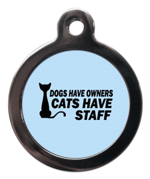 Blue Cats Have Staff Cat ID Tag