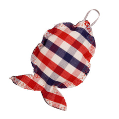 Blueberry Check Fat Catnip Fish Cat Toy