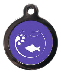 Cartoon Goldfish Cat ID Tag