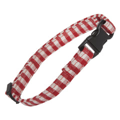 Red Gingham Cat Collar