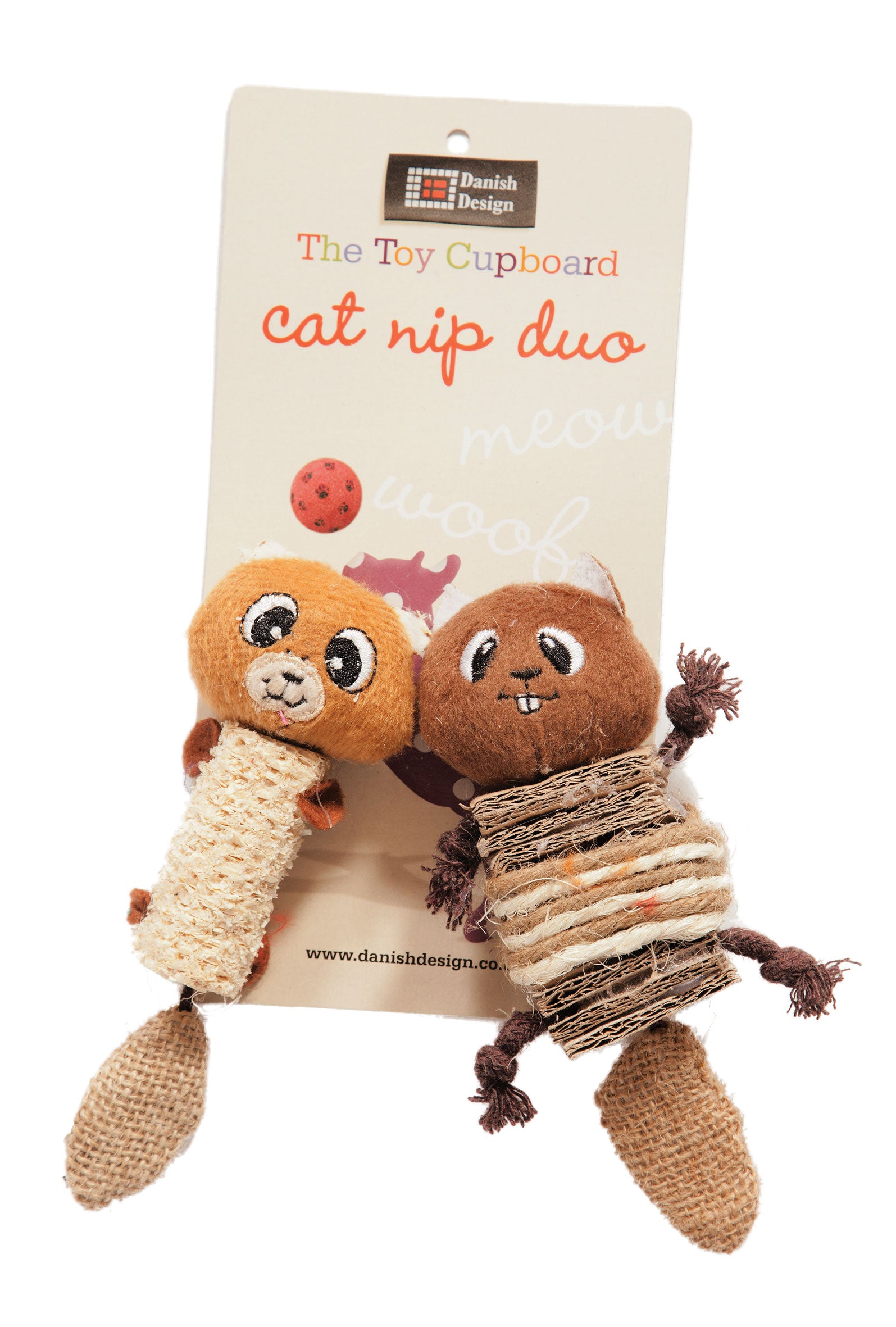 Chip and Chap Catnip Duo Cat Toys by Danish Design