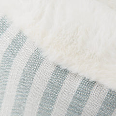 Coastal Stripe Cat Bed - Green