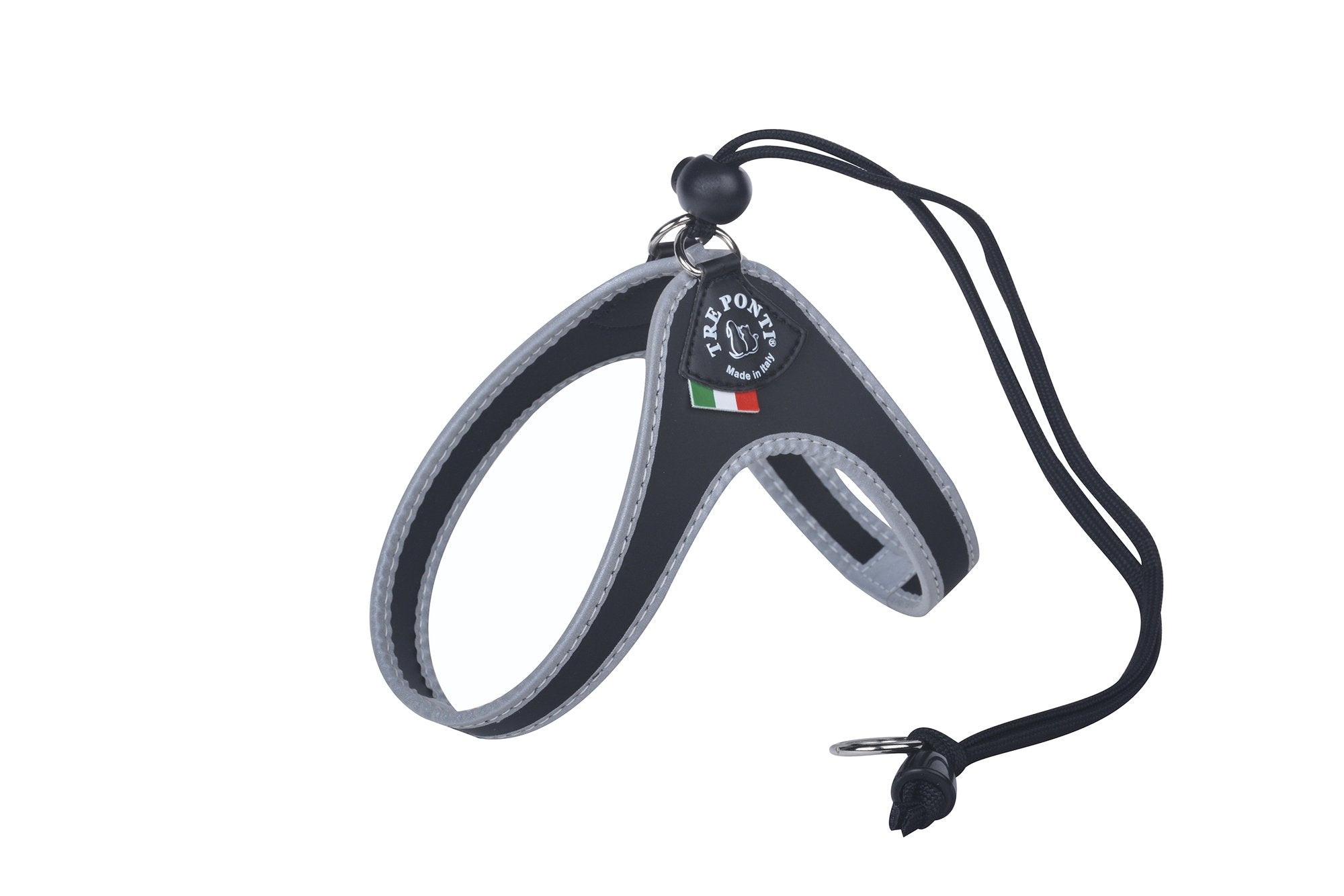 Tre Ponti Easy Fit Liberta Black Cat Harness with No Escape Adjustable Closure