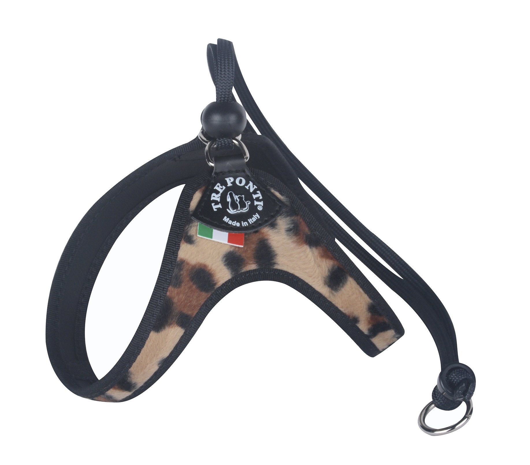 Tre Ponti Easy Fit Liberta Leopard Print Cat Harness with No Escape Adjustable Closure
