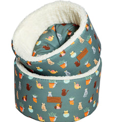 FatFace Mischievous Cats Cat Cosy Bed 2