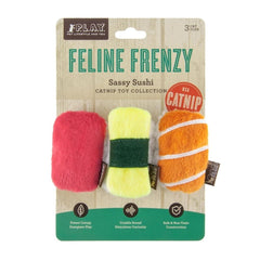 Feline Frenzy Sushi Cat Toy Set of 3