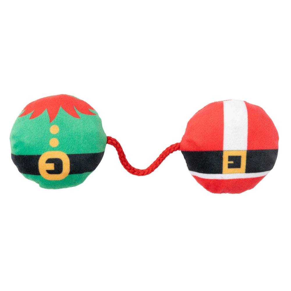 FuzzYard Elf & Santa Bellies Rope Cat Toy