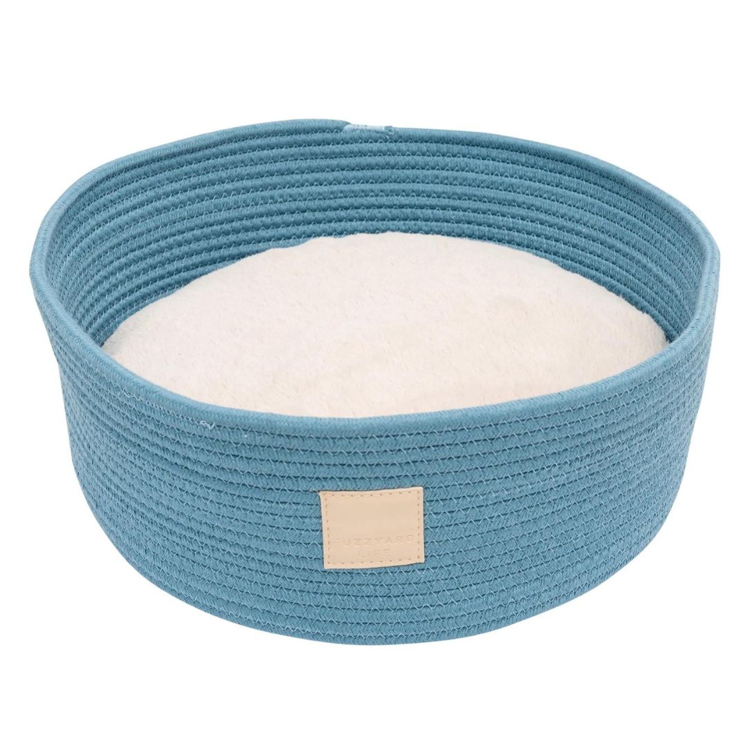 FuzzYard Life Rope Basket Bed In French Blue 2