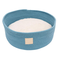FuzzYard Life Rope Basket Bed In French Blue 2