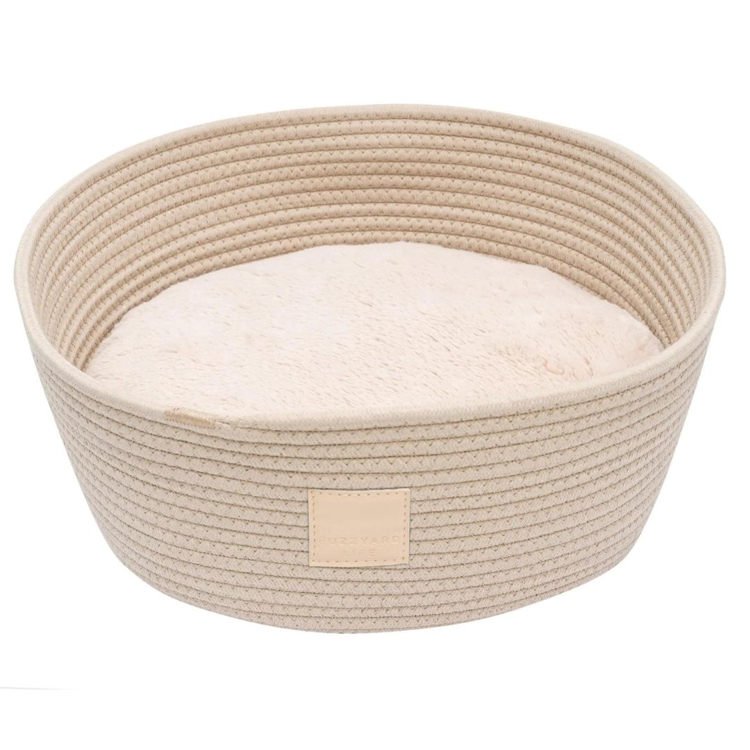 FuzzYard Life Rope Basket Bed In Sandstone