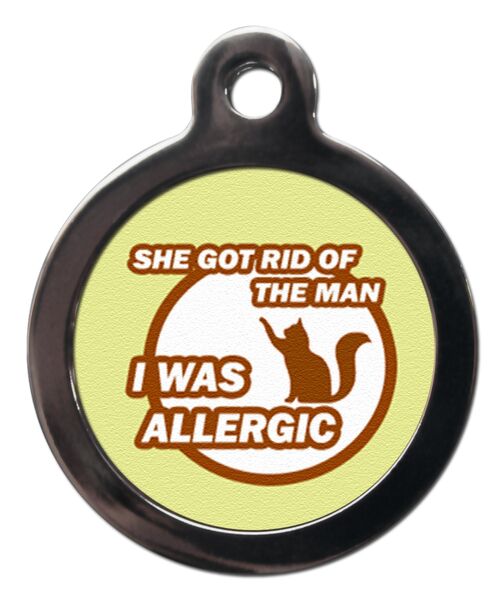 I Was Allergic Cat ID Tag