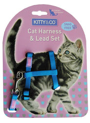 Kitty and Co Blue Cat Harness & Lead Set