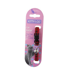 Kitty and Co Red Tartan Cat Collar
