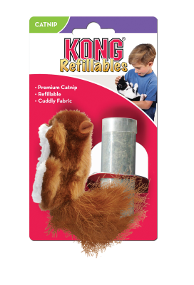 Kong Cat Refillable Catnip Squirrel