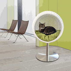 Luxury Cocoon Raised Cat Stand Bed. 4