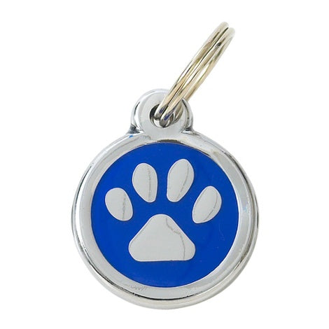 Luxury My Sweetie Blue Paw Cat Designer ID Tag