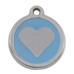 Luxury My Sweetie Light Blue Heart Cat Pet ID Tag