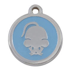Luxury My Sweetie Light Blue Mouse Cat Pet ID Tag