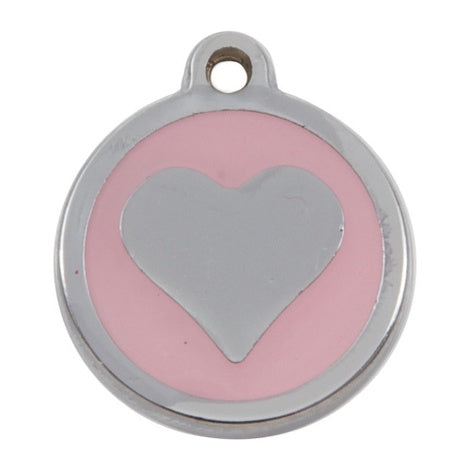 Luxury My Sweetie Light Pink Heart Cat Pet ID Tag