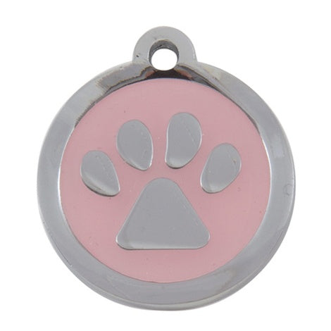 Luxury My Sweetie Light Pink Paw Designer Cat ID Tag