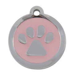 Luxury My Sweetie Light Pink Paw Designer Cat ID Tag