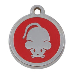 Luxury My Sweetie Red Mouse Cat Pet ID Tag