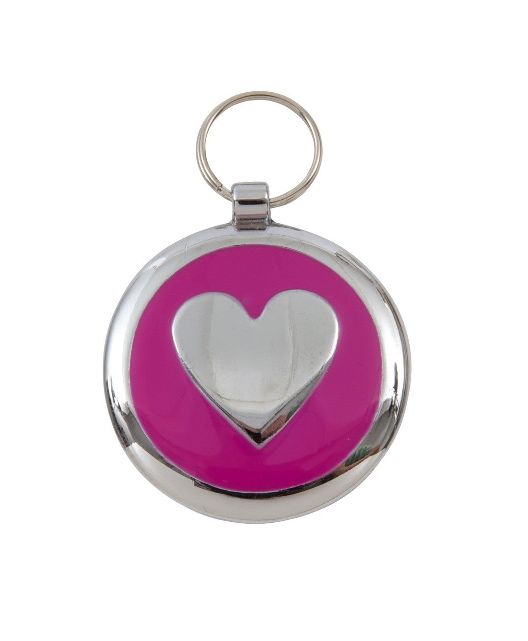 Luxury Smarties Deep Pink Heart Designer Cat ID Tag