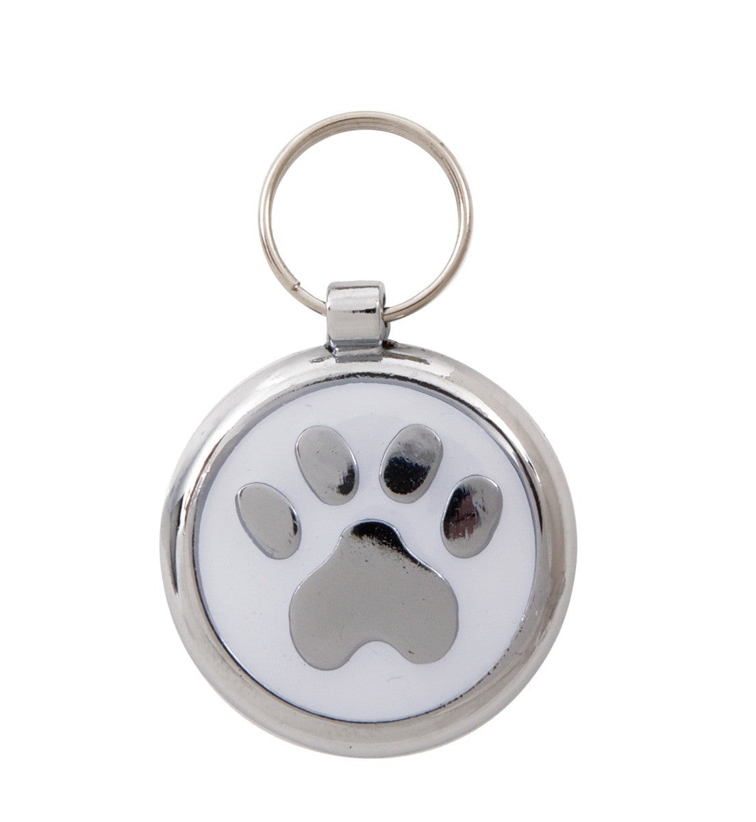 Luxury Smarties White Paw Print Designer Cat ID Tag