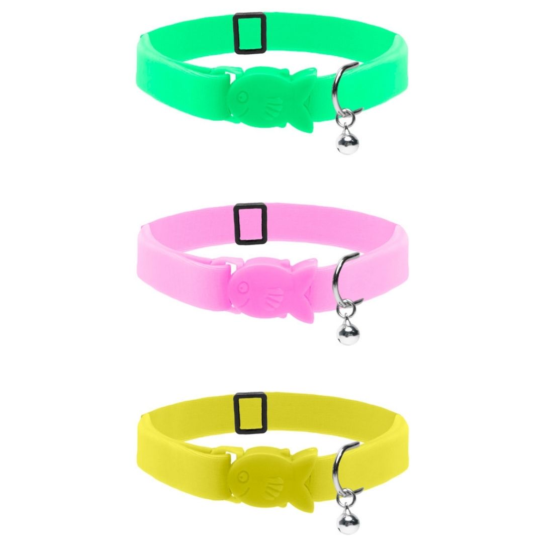 Neon Neoprene Cat Collar by Cat Circus