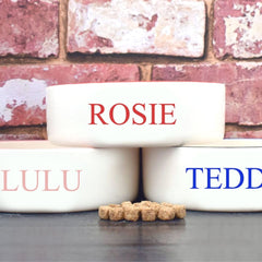 Personalised Classic Font Design Cat Bowl 2