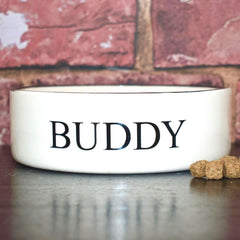 Personalised Classic Font Design Cat Bowl 3