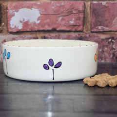 Personalised Petal Design Cat Bowl 5