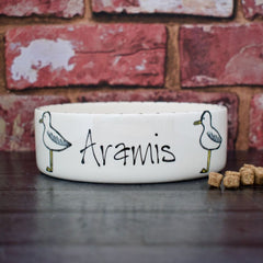 Personalised Seagull Design Cat Bowl 6
