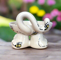 Personalised Cat Legs Bowl - Bee Design