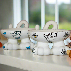 Personalised Whimsical Cat Legs Bowl