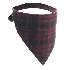 Red Tartan Cat Bandana by Cat Circus