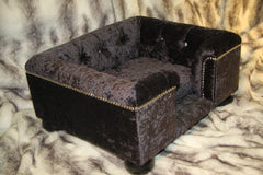 Sandringham Cat Chesterfield Ebony Crushed Velvet 2