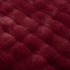 Scruffs Festive Fur Pet Blanket - Burgundy