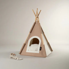 Stockholm Felt TeePee Cat Bed - Tan