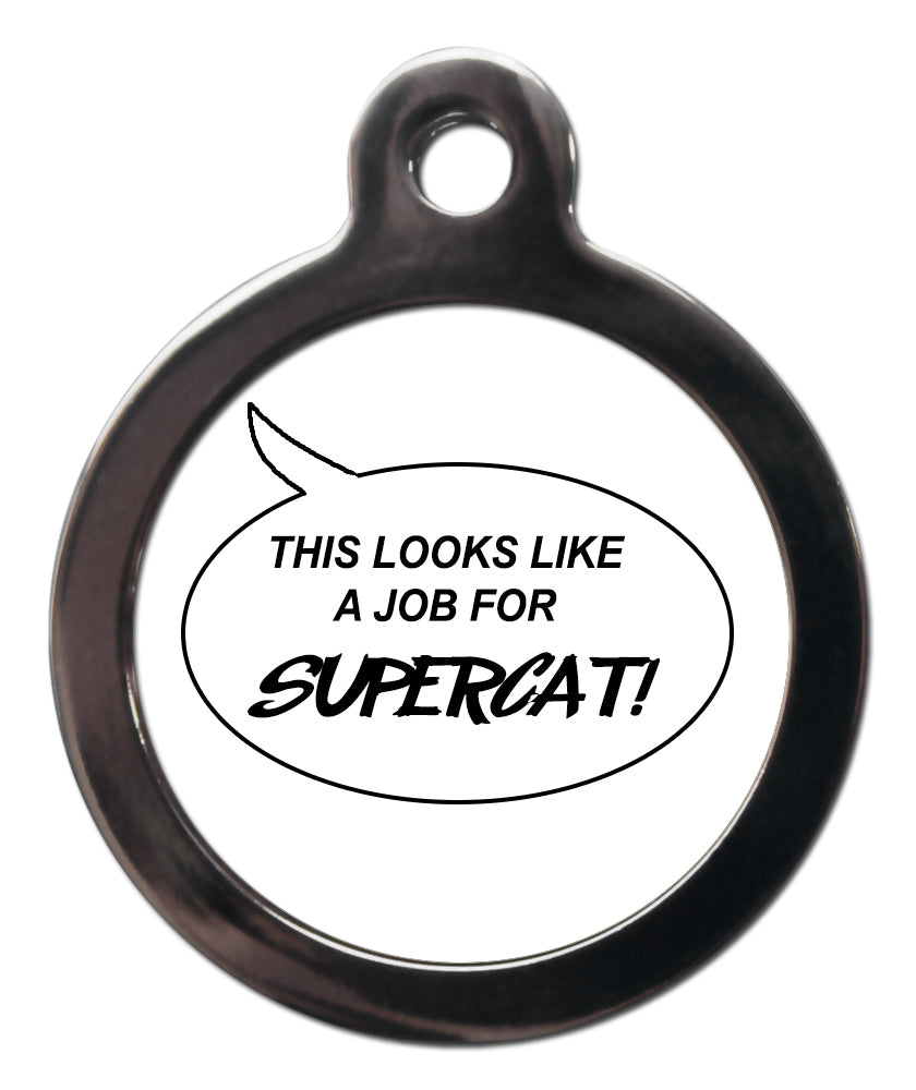 This Looks Like A Job For Supercat Cat ID Tag
